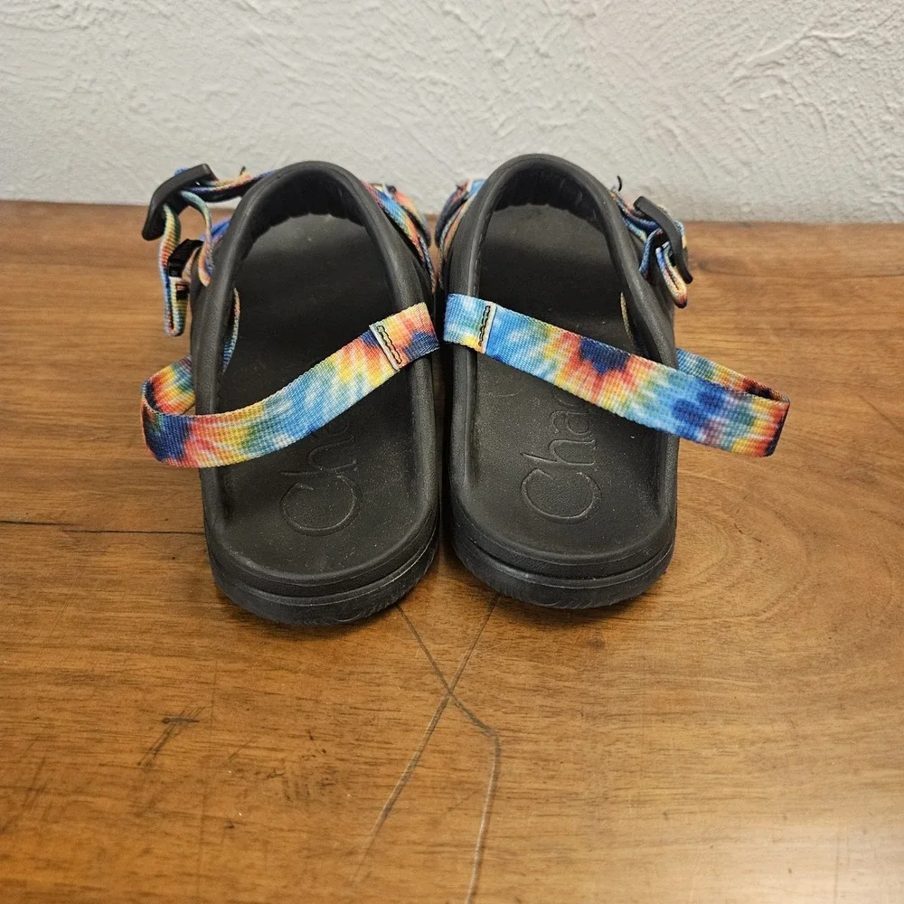 Chaco‎ Chillos Unisex Kids Size 4 Tie Dye Print Slip On Sport Sandals Shoes